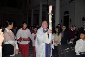 Easter 2016 - Carrying the Easter Candle